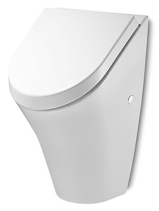 Urinal Roca Nexo m. Zulauf von hinten, inkl. Deckel mit Absenkautomatik, weiß