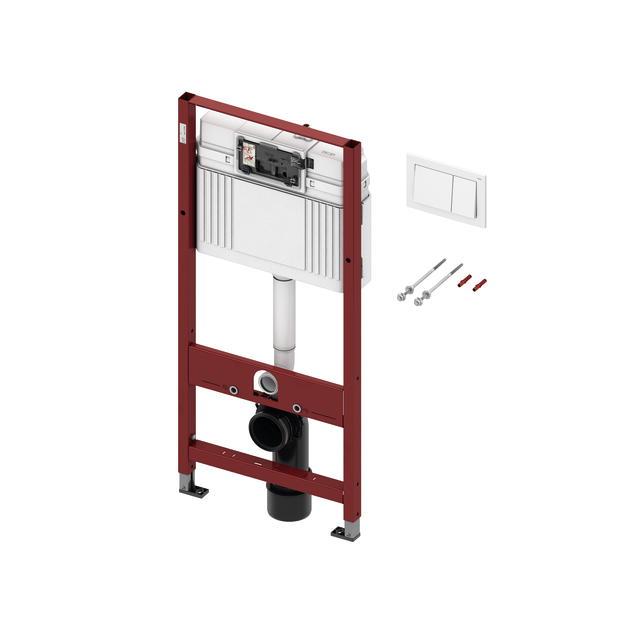 Base Modul für Wand-WC BH 1120 mm inkl. Betätigungsplatte weiß