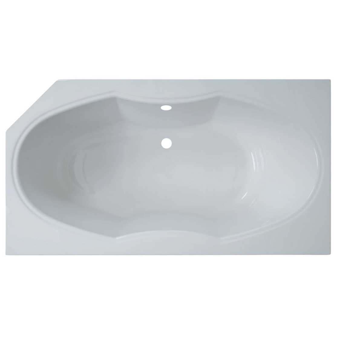 Raumspar-Badewanne Carolasee 1L, links 165x90 cm