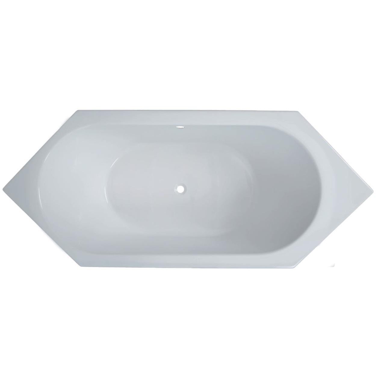 Sechseck Badewanne Linda 216 x 90 cm