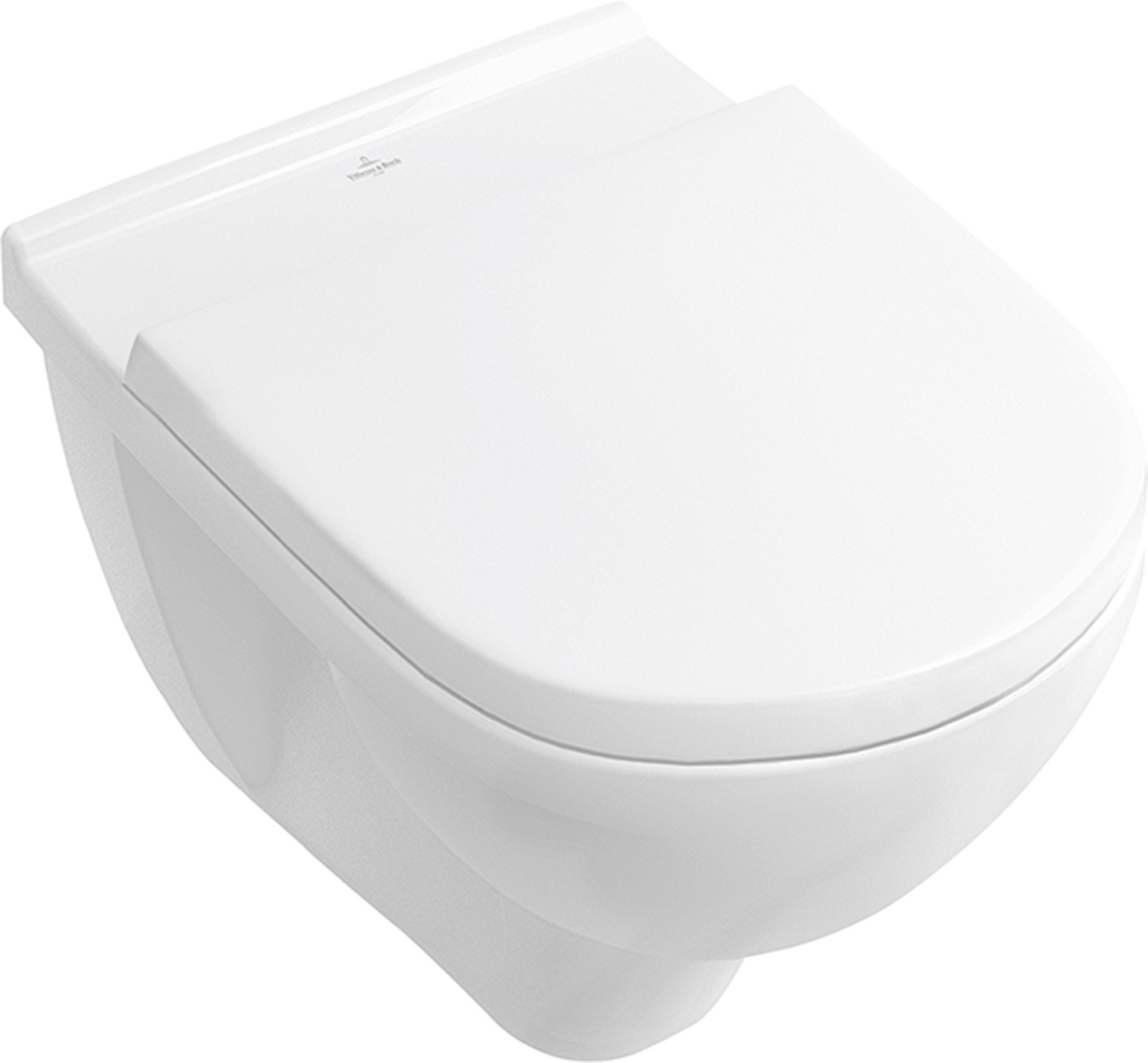 O.Novo Tiefspül-WC DirectFlush mit CeramicPlus & Sitz mit Absenkautomatik