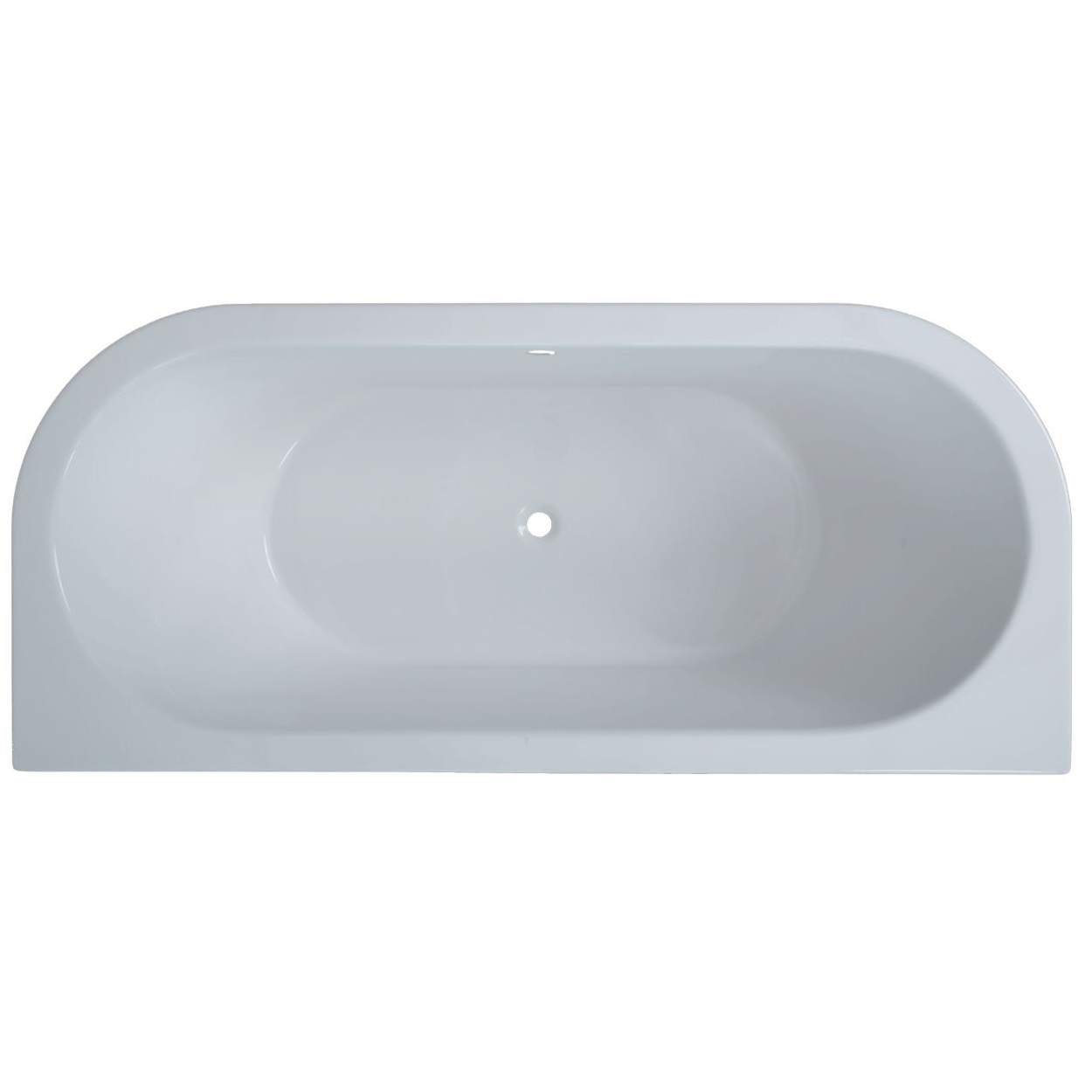 Raumsparbadewanne Alina D 180 x 90 cm, weiss